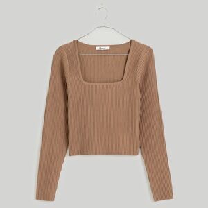 Madewell Ribbed Tan Crop Top
